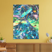 ストレッカラフルドキャンバス上の抽象芸術アートワーク キャンバスプリント (インサイチュ (リビング))