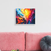 ストレッカラフルドキャンバス印刷 キャンバスプリント (インサイチュ (リビング))