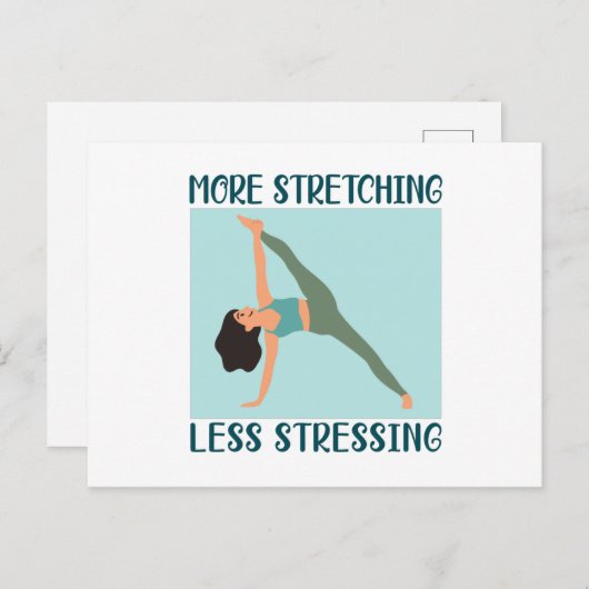 ストレッチが多いほどストレスが少ない ポストカード (正面/裏面)