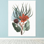 ストレッチされたキャンバスエレガント印刷ヴィンテージBotanical A キャンバスプリント (インサイチュ (ウッドフロア))