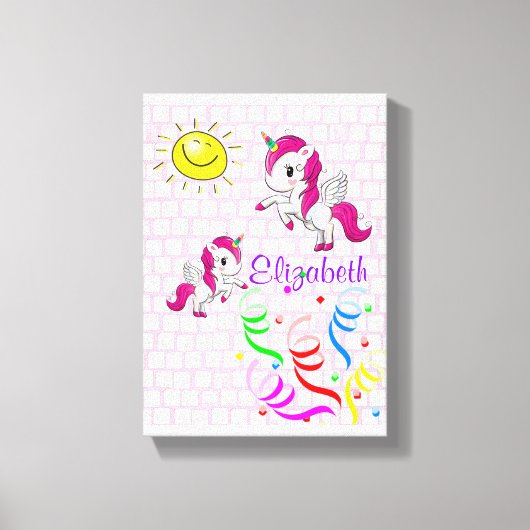 ストレッチされたキャンバスプリントポニーサン キャンバスプリント (正面)