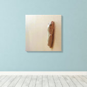 ストレッチされたキャンバスプリント上のソフトミルクカエル キャンバスプリント (インサイチュ (ウッドフロア))