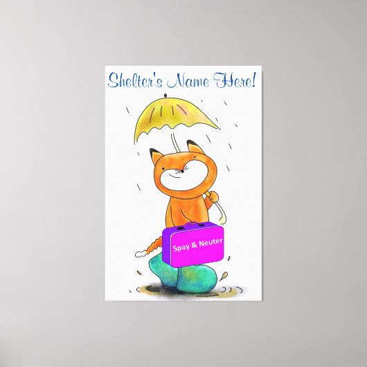 ストレッチされたキャンバスプリント猫の猫の猫の猫のパイとヌーター キャンバスプリント (正面)