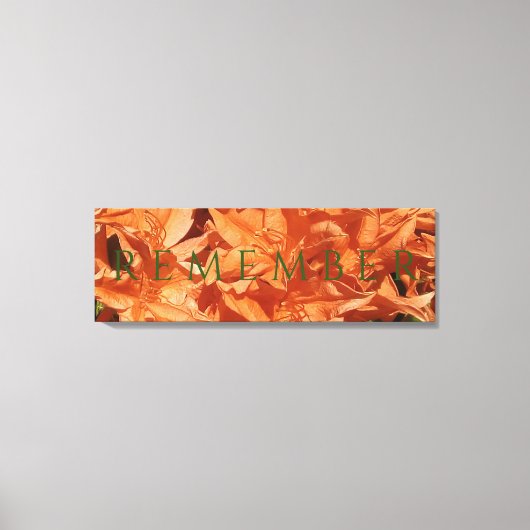 ストレッチされたキャンバス印刷を記憶する キャンバスプリント (正面)