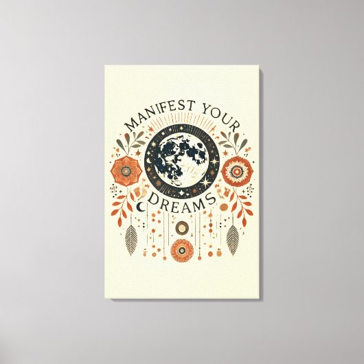 ストレッチされたキャンバス印刷 – 夢を見る キャンバスプリント (正面)