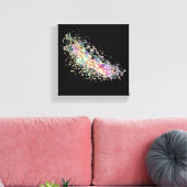 ストレッチされたキャンバス印刷 – 抽象芸術 キャンバスプリント (インサイチュ (リビング))