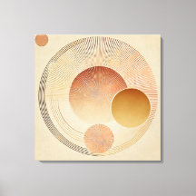 ストレッチされたキャンバス印刷 – 暖かいボヘミアン日が差すこと