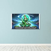 ストレッチされたキャンバス印刷/緑のタラ キャンバスプリント (インサイチュ (ウッドフロア))