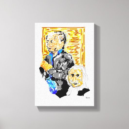 ストレッチされたキャンバス印刷：退職を楽しむ キャンバスプリント (正面)