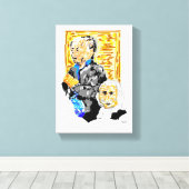 ストレッチされたキャンバス印刷：退職を楽しむ キャンバスプリント (インサイチュ (ウッドフロア))