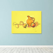 ストレッチされたキャンバス印刷'#STL-3d' キャンバスプリント (インサイチュ (ウッドフロア))