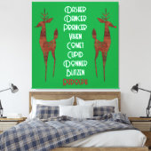 ストレッチされたキャンバス – サンタのトナカイ – ルドルフ キャンバスプリント (インサイチュ (寝室))