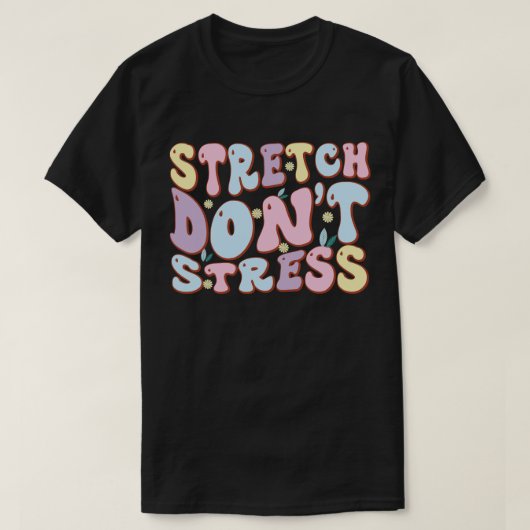 ストレッチでリラックス Tシャツ (デザイン正面)