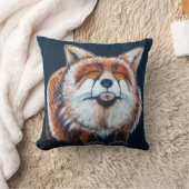 ストレッチとスリープキツネ クッション (ブランケット)