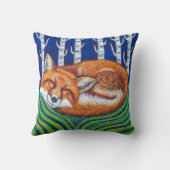 ストレッチとスリープキツネ クッション (裏面)