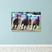 ストレッチへの最後のターン – Saratoga キャンバスプリント (インサイチュ (ウッドフロア))