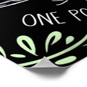 ストレッチアスピアリピート – かわいいヨガラクーンデザイン ポスター (角)