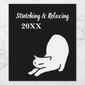 ストレッチキャットドードル ワインラベル (シングルラベル)