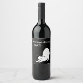 ストレッチキャットドードル ワインラベル (正面)