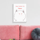 ストレッチキャンバス印刷バレンタインデー猫 キャンバスプリント (インサイチュ (リビング))