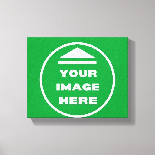 ストレッチパーソナライズされたキャンバス – イメージの追加/文字 キャンバスプリント (正面)