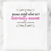 ストレッチベルベットが正確でない – ステッカー (バッグ)