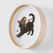 ストレッチ黒猫 – ウィッチークラシックム秋T志 壁時計 (傾斜)