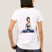 ストレッチ&セレニティ – Zen Matモード Tシャツ (裏面)