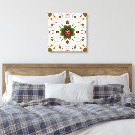 ストレッチCanvas Ladybug-テーマプリント16" X 16" キャンバスプリント