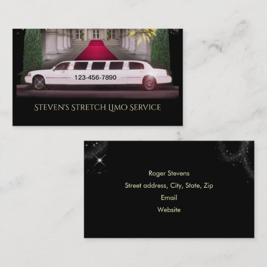 ストレッチLimo 名刺 (正面/裏面)