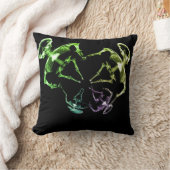 ストレッチX線スケルトンファミリ4 クッション (ブランケット)