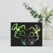 ストレッチX線スケルトンファミリ4 ポストカード (スタンド正面)