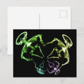 ストレッチX線スケルトンファミリ4 ポストカード (正面/裏面)