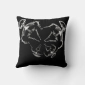 ストレッチX線スケルトンファミリB&W クッション (裏面)