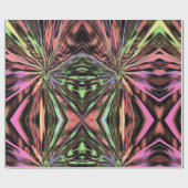 ストレッファンキーチパターンのラッピング紙 ラッピングペーパー (フラット)