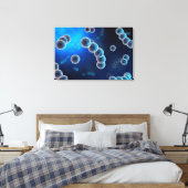 ストレプトコッカス2の顕微鏡的見解 キャンバスプリント (インサイチュ (寝室))