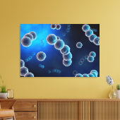 ストレプトコッカス2の顕微鏡的見解 キャンバスプリント (インサイチュ (リビング))