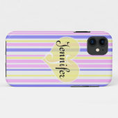 ストレペンパトローン(paars, geel, wit en roze) Case-Mate iPhoneケース (裏面(横))