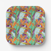 ストレリツィアパターン ペーパープレート (正面)