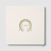 ストレリツィア結婚金ゴールドアールヌーボー ゲストブック (裏面)