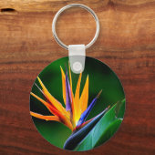 ストレリツィア。極楽鳥花。 キーホルダー (正面)
