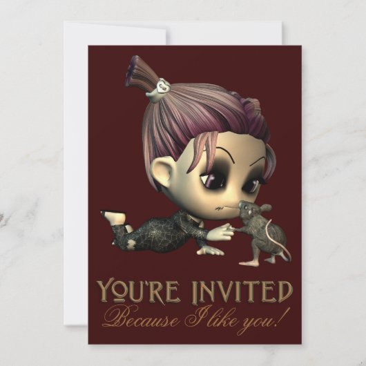 ストレンジフレンズハローウィンパーティ招待状 招待状 (正面)