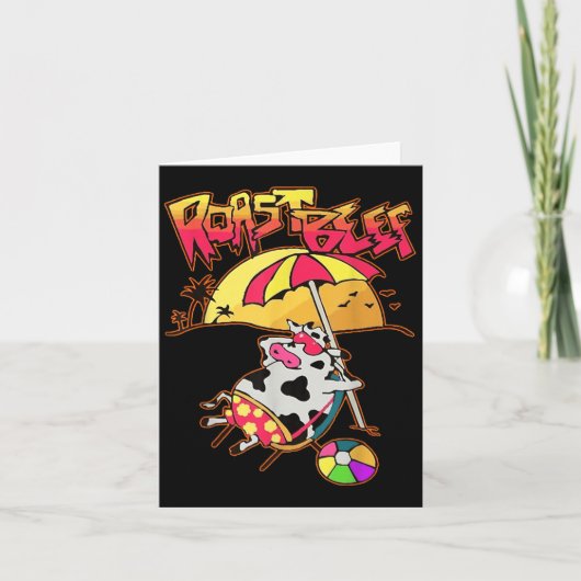 ストレンジャー ダスティン ラブ ローストビーフ ビーチ カウ TV パロディ カード (正面)