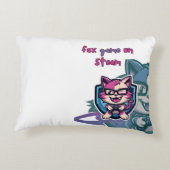 ストレンチでのフォックスゲーム アクセントクッション (裏面)