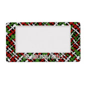 ストレージの整理スティッキーグリーンレッドホワイト ラベル (正面)