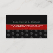 ストレージ名刺立方体ボックス黒赤3D 名刺 (裏面)