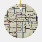 ストレーターとミニンクのヴィンテージマップ セラミックオーナメント (裏面)