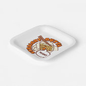 ストレートおいしそうなラーメン ペーパープレート (傾斜あり)