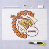 ストレートおいしそうなラーメン 薄葉紙 (クラフト)