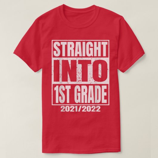 ストレートから1年生T型T型1年生Scに戻る Tシャツ (デザイン正面)